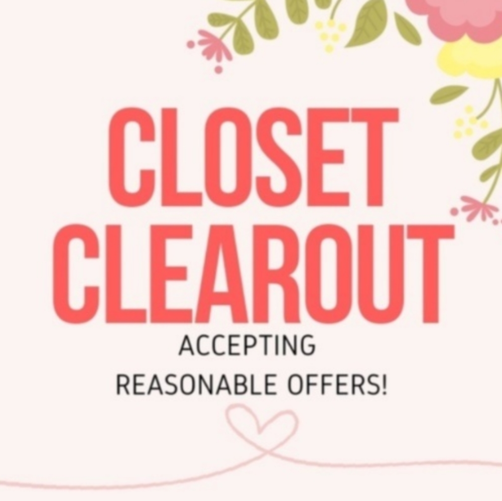 Closet clean out! Any reasonable offer will not be refused!